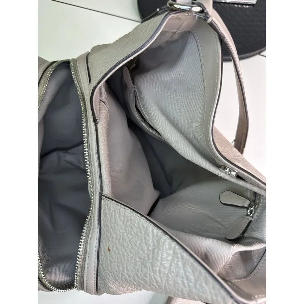 Coach Edie Shoulder Bag Gray/Taupe w/ Wallet (Coach F12034)